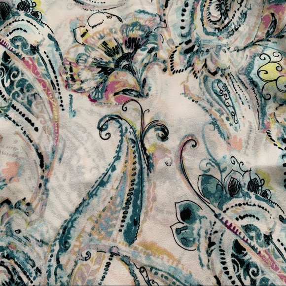 Talbots Paisley Sleeveless Blouse - Picture 4 of 9